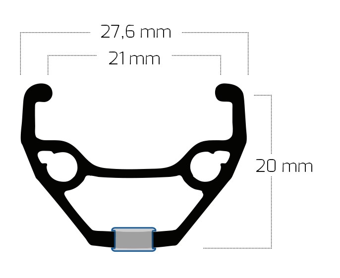 HR 27,5 21-584 RYDE TAURUS21 ALU SW DISC SE 36L NA QR SHIM FHM475 SW SP NIRO 2,00 SW NI SI