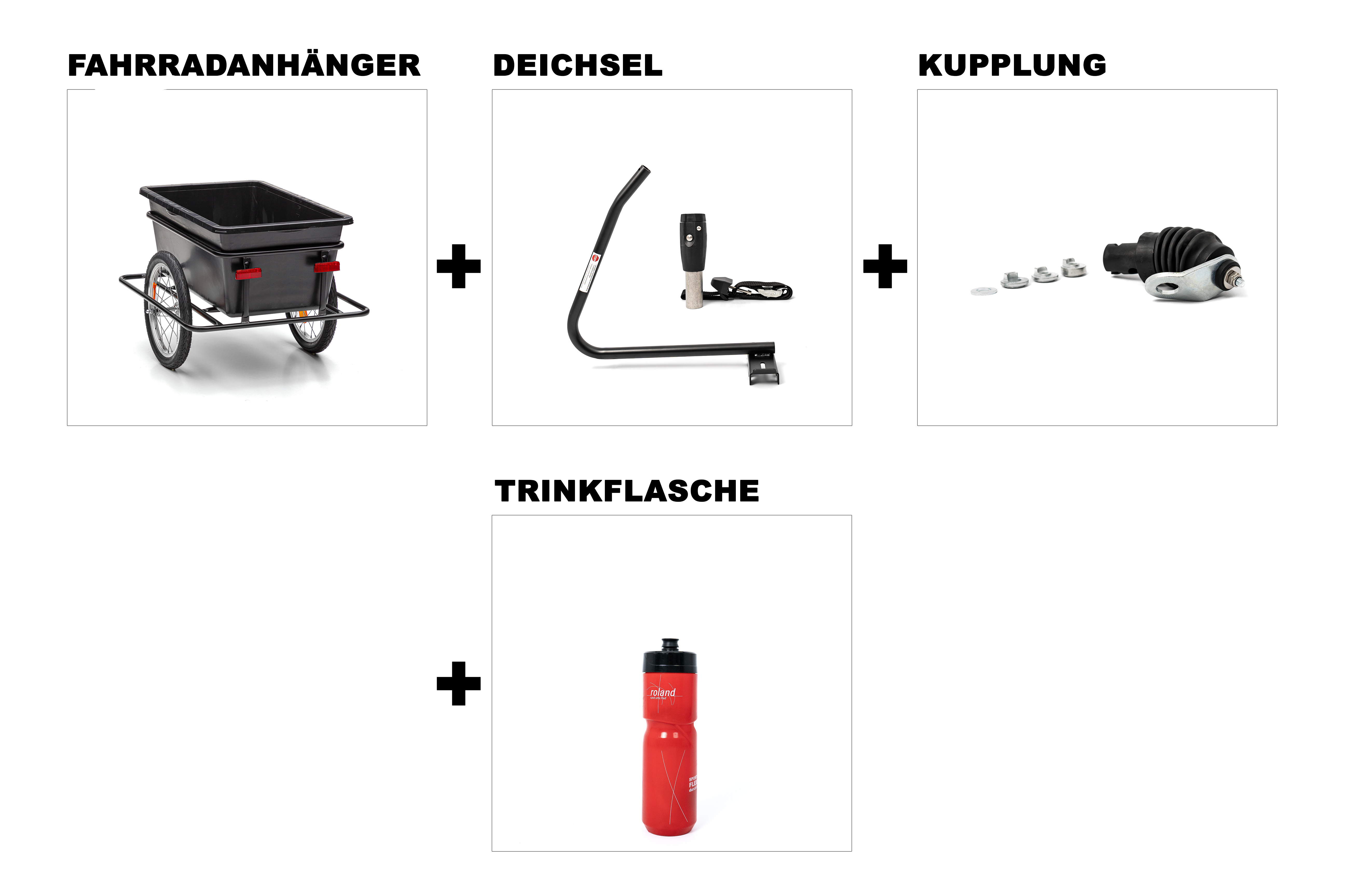 Fahrradanhänger BIG BOY mit Tiefdeichsel (D)