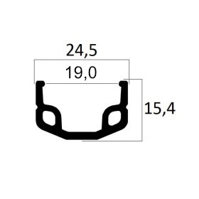 HR 16 19-305 STAND P24 ALU NAT DISC FL 20L NA VA VELOSTEEL 1-GG RBN SP ZINK 2,00 SI NI SI