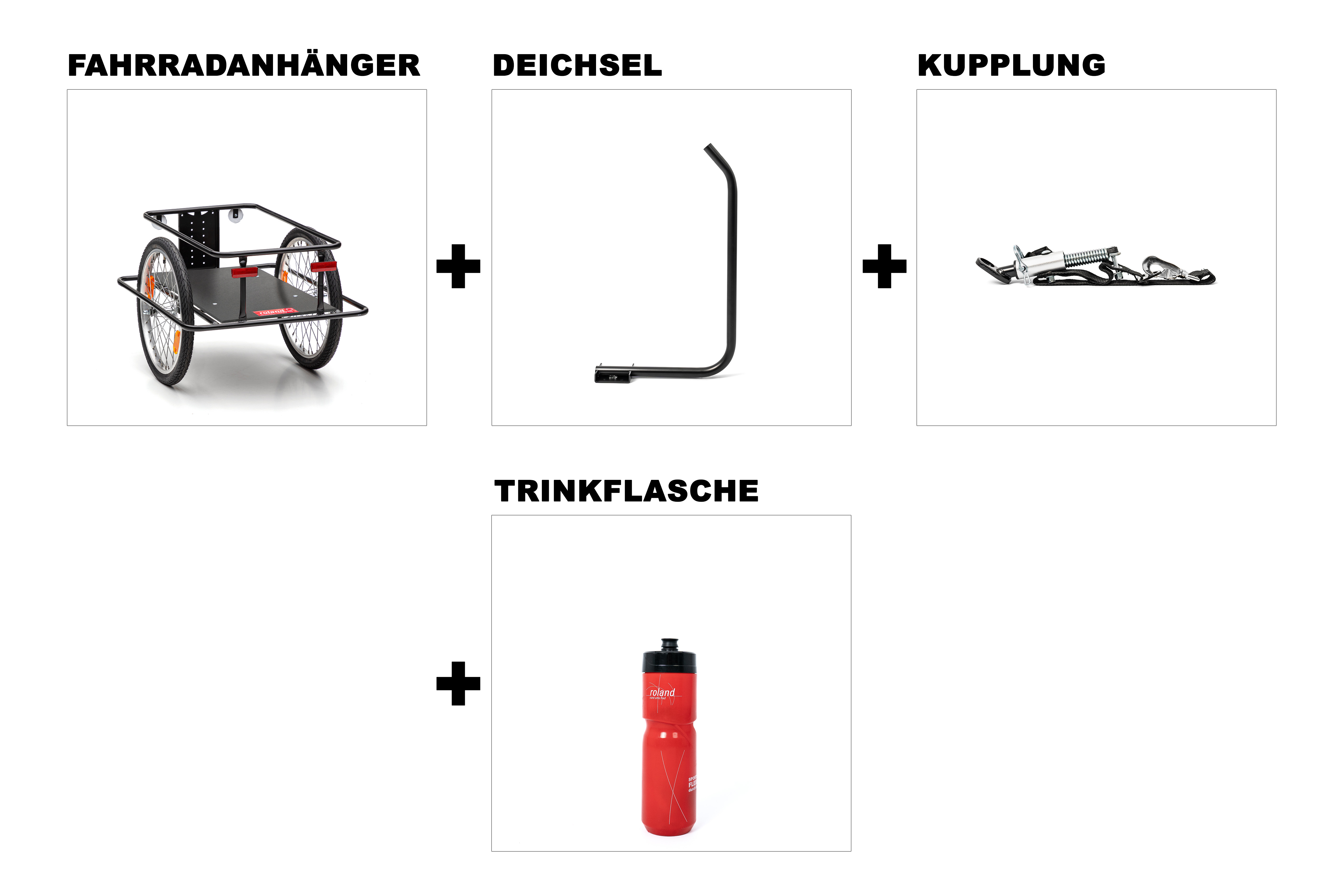 Fahrradanhänger DER ROLAND FL  mit Tiefdeichsel (C)